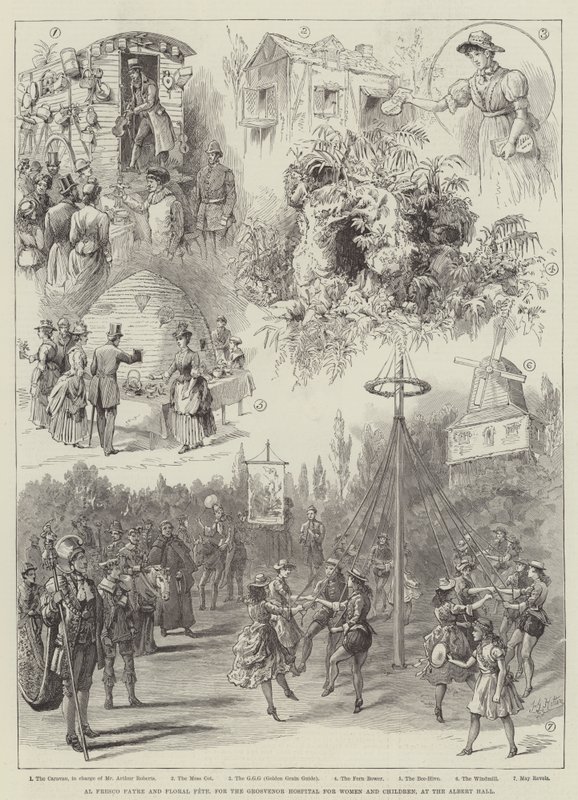 Fête en plein air et fête florale, pour l