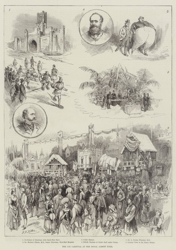 Le carnaval de glace au Royal Albert Hall - Frederick George Kitton