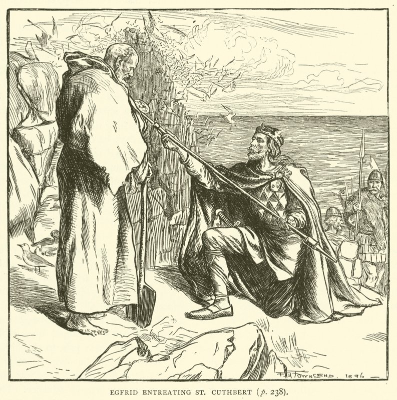 Egfrid suppliant Saint Cuthbert - Frederick Henry Townsend