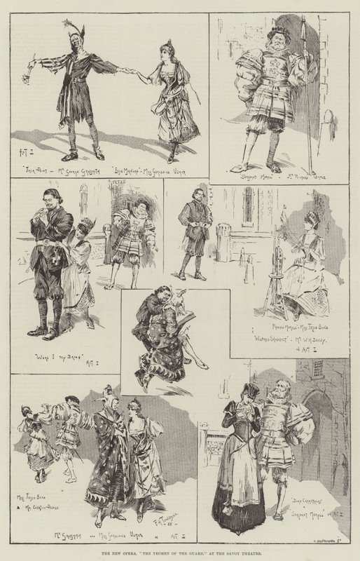 La Nouvelle Opéra, Les Yeomen de la Garde, au Savoy Theatre - Frederick Henry Townsend
