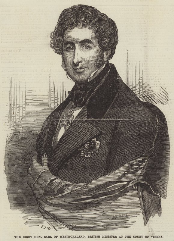 Le Très Honorable Comte de Westmoreland, Ministre Britannique à la Cour de Vienne - Frederick John Skill