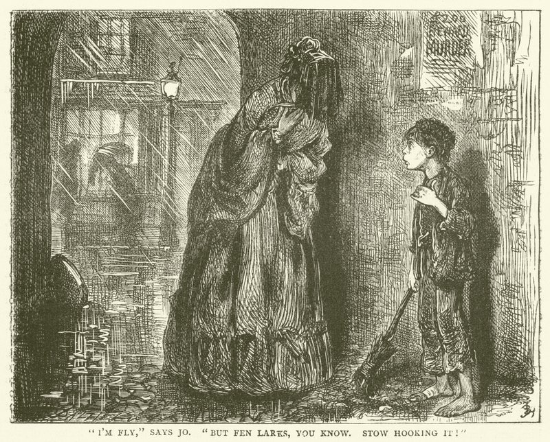 Illustration pour Bleak House - Frederick L. Bernard