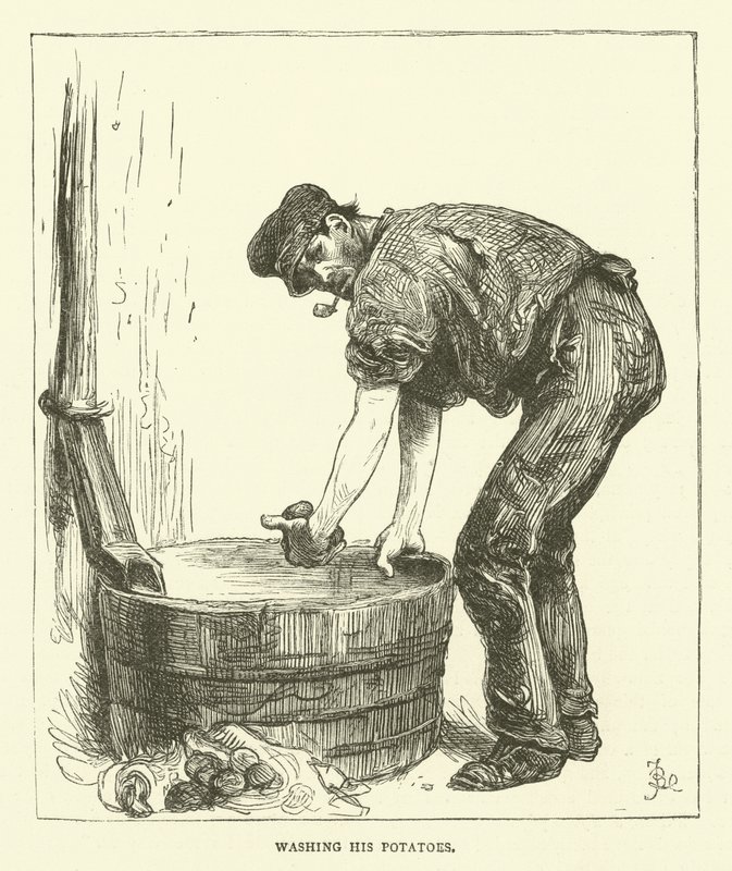 Lavage de ses pommes de terre - Frederick L. Bernard