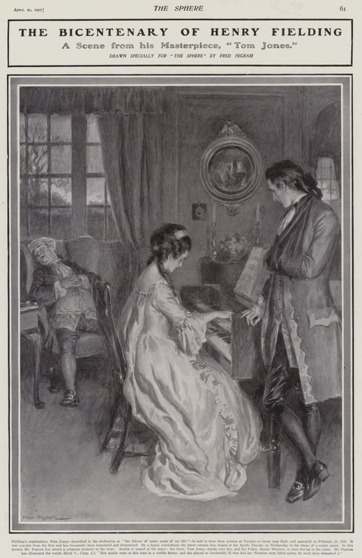 Une scène de Tom Jones de Henry Fielding - Frederick Pegram
