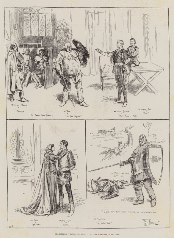 Henry IV de Shakespeare, partie I au Haymarket Theatre - Frederick Pegram