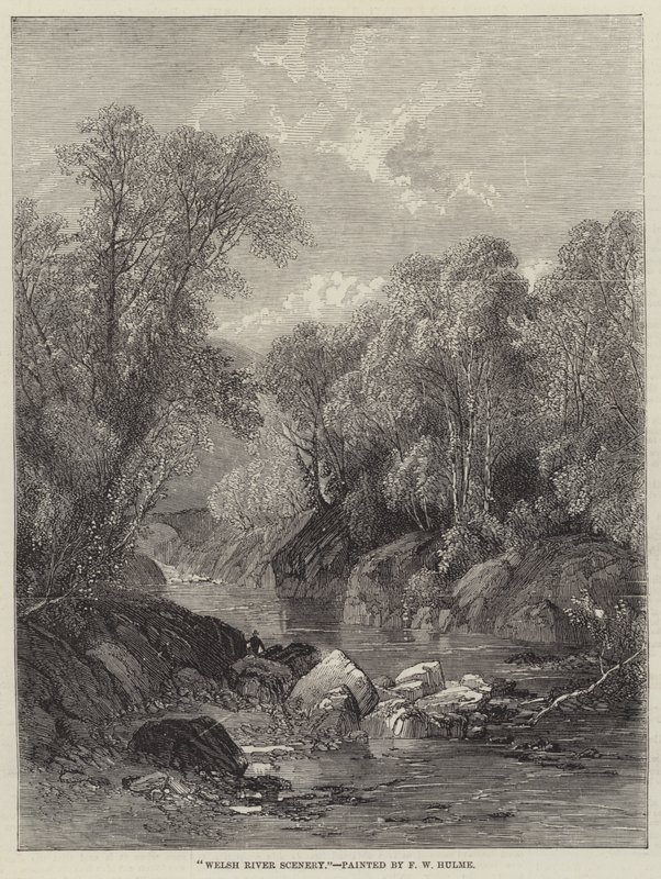 Paysage fluvial gallois - Frederick William Hulme