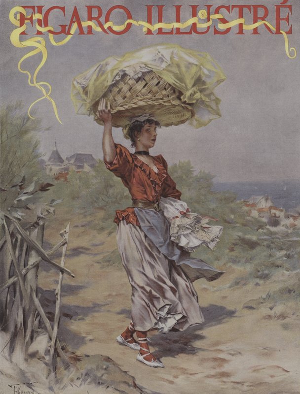 À Biarritz. Couverture de Le Figaro Illustré, mars 1895 - Frederik Hendrik Kaemmerer