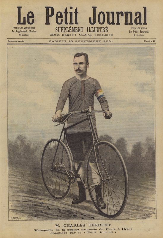 Charles Terront, vainqueur de la course cycliste Paris-Brest - French School