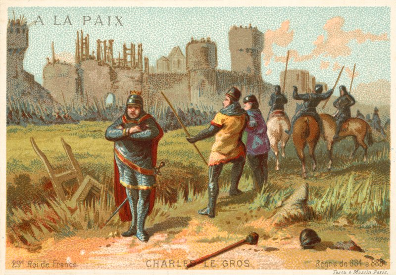 Charles le Gros, roi de France - French School