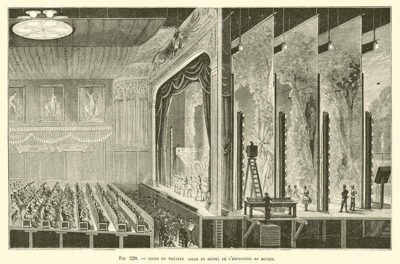 Coupe du théâtre (salle et scène) de l