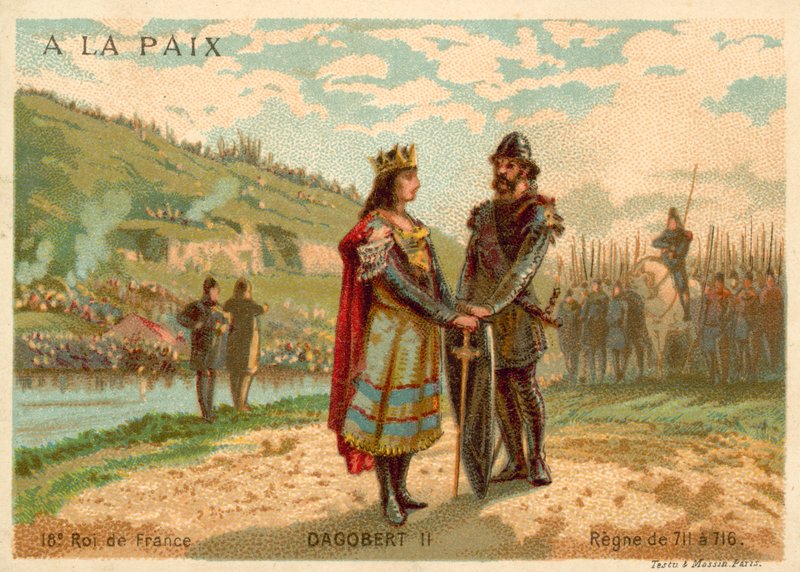 Dagobert III, roi des Francs - French School