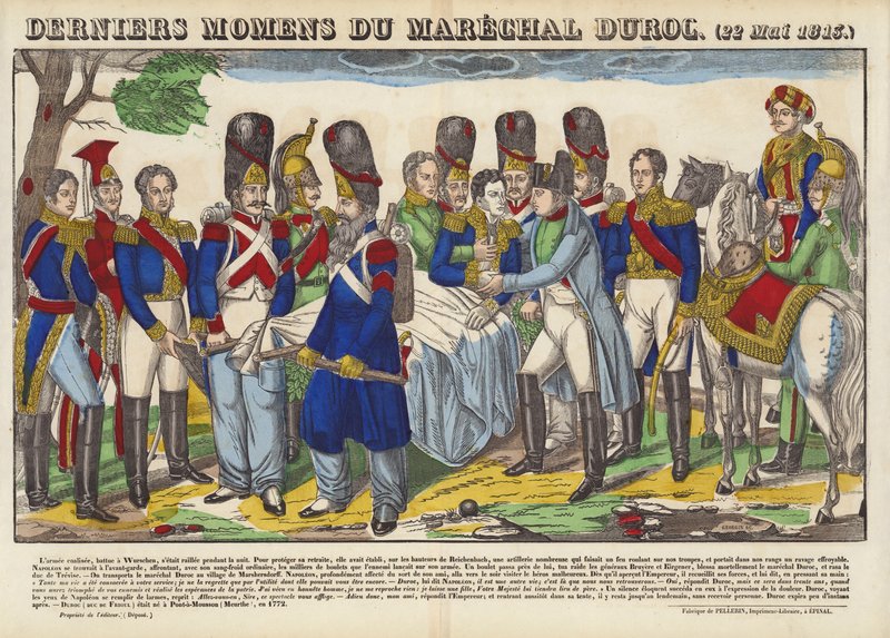 Derniers moments du maréchal Duroc, 22 mai 1813 - French School
