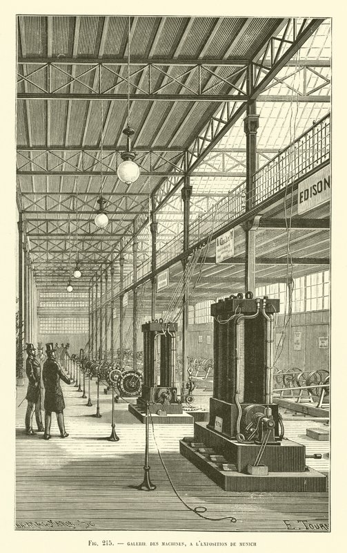 Galerie des machines, à l