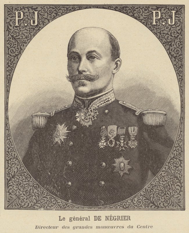 Général de Négrier, directeur des grandes manœuvres de l