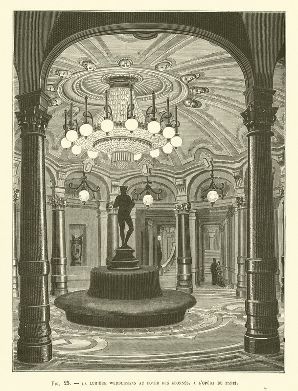 La lumière Werdermann au foyer des abonnés, à l