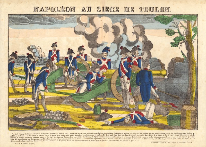 Napoléon au siège de Toulon - French School