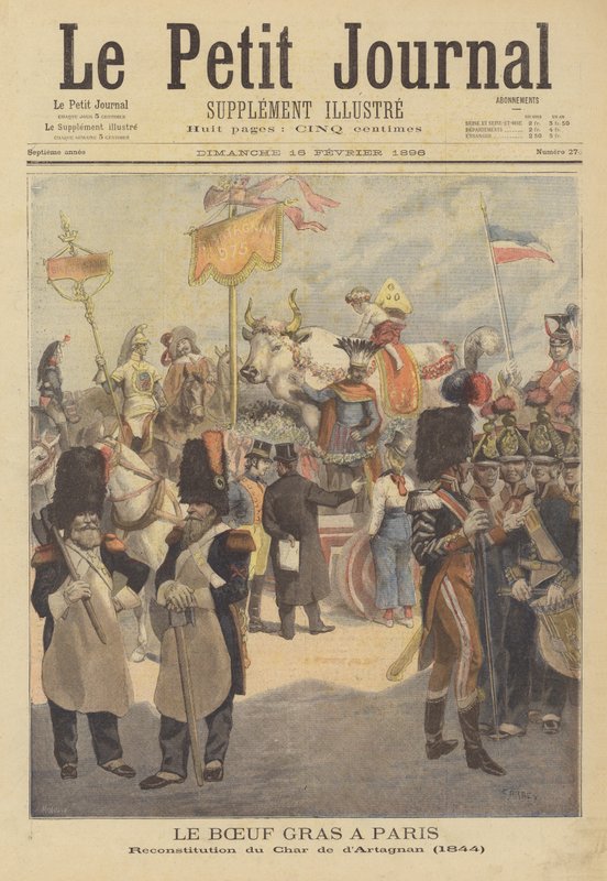 Procession du bœuf gras à Paris - French School