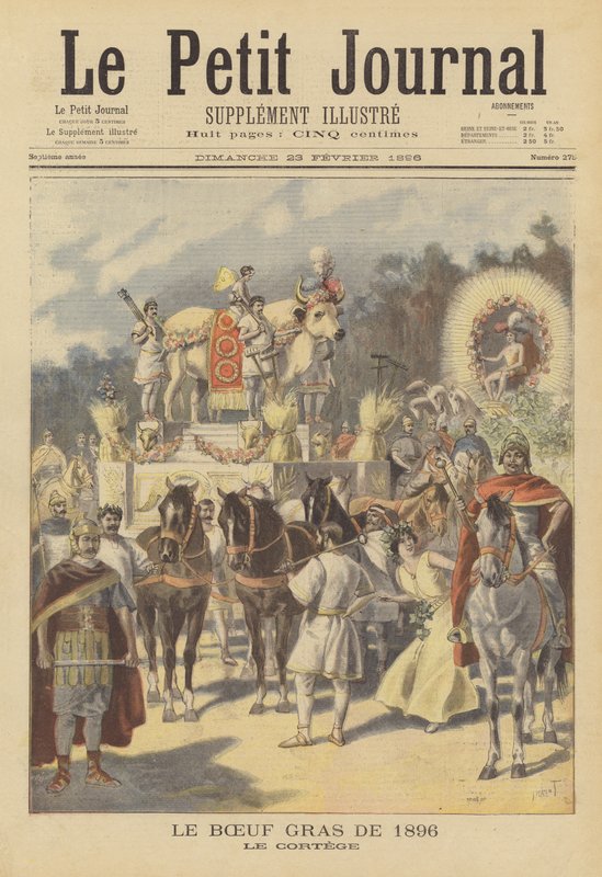 Procession du bœuf gras à Paris, 1896 - French School