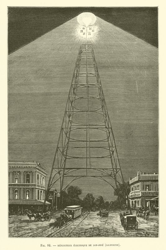 Réflecteur électrique de San-Jose, Californie - French School