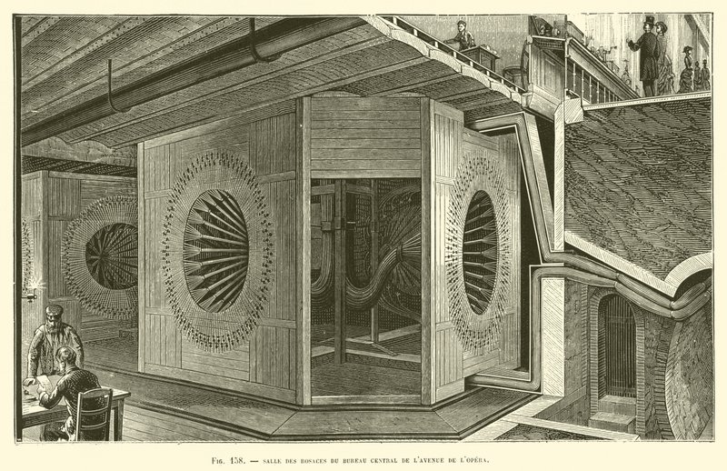 Salle des rosaces du bureau central de l