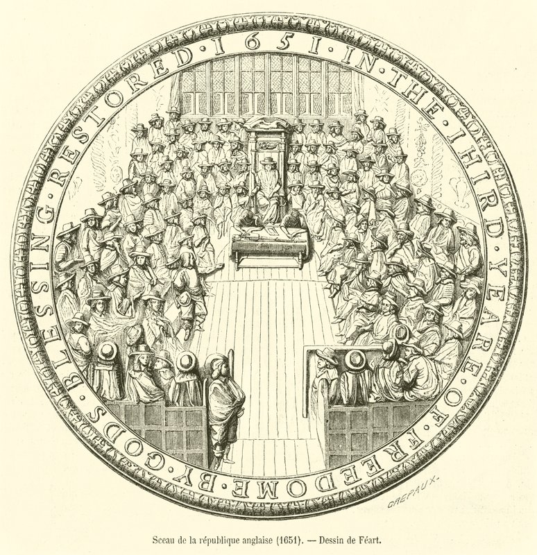 Sceau de la république anglaise, 1651 - French School