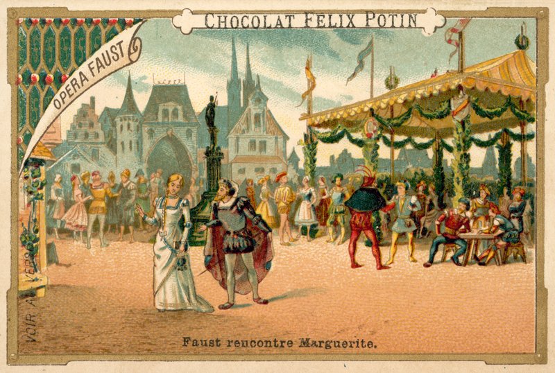 Scène de Faust, un opéra de Charles Gounod - French School