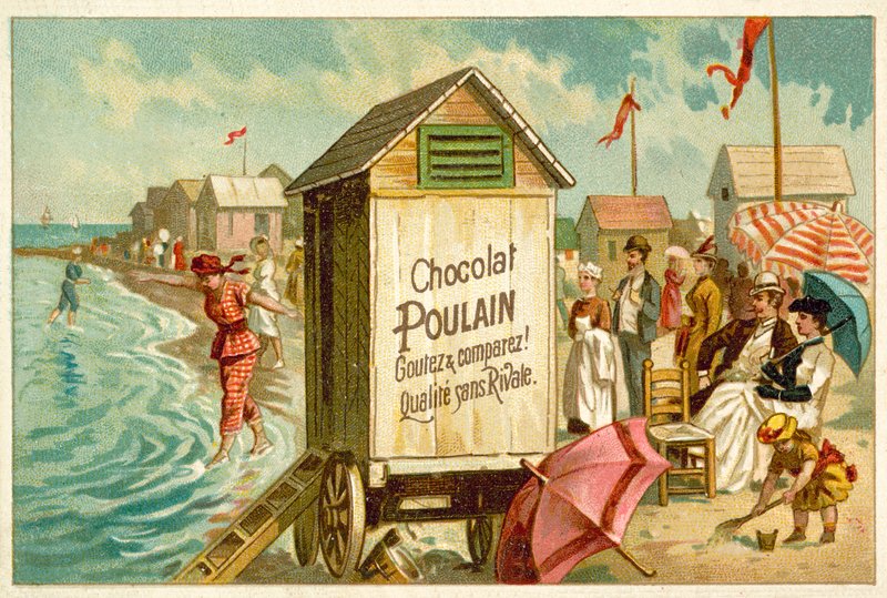 Scène de bord de mer - French School