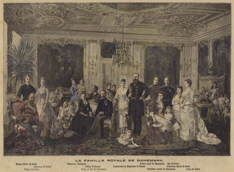 La famille royale danoise - French School