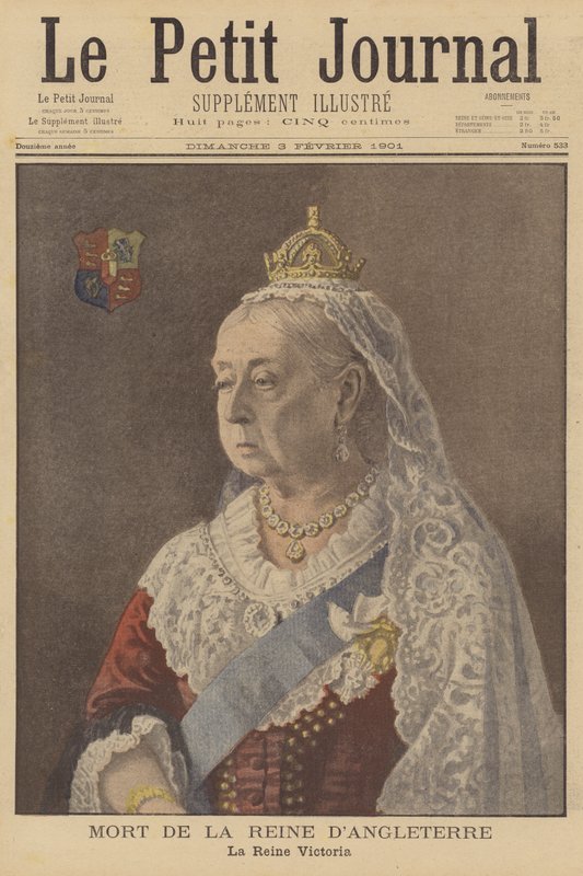 La mort de la reine Victoria - French School