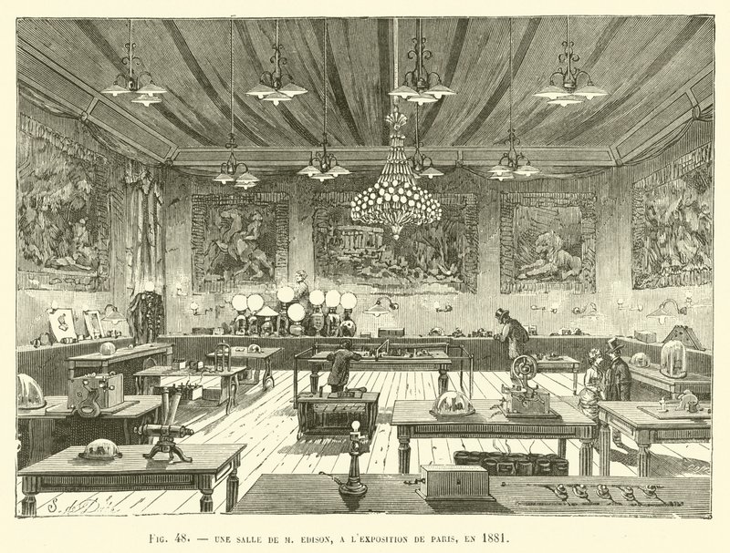Une salle de M. Edison, à l