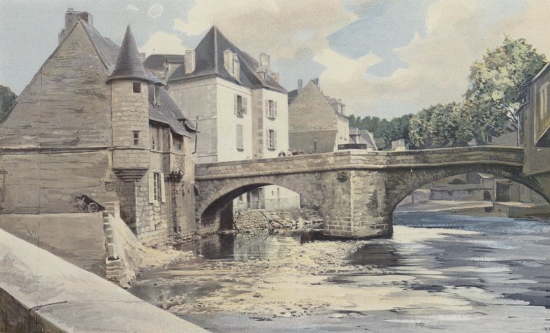 Aubusson, Pont de la Terrade, sur la Creuse, Vue aval - French Photographer
