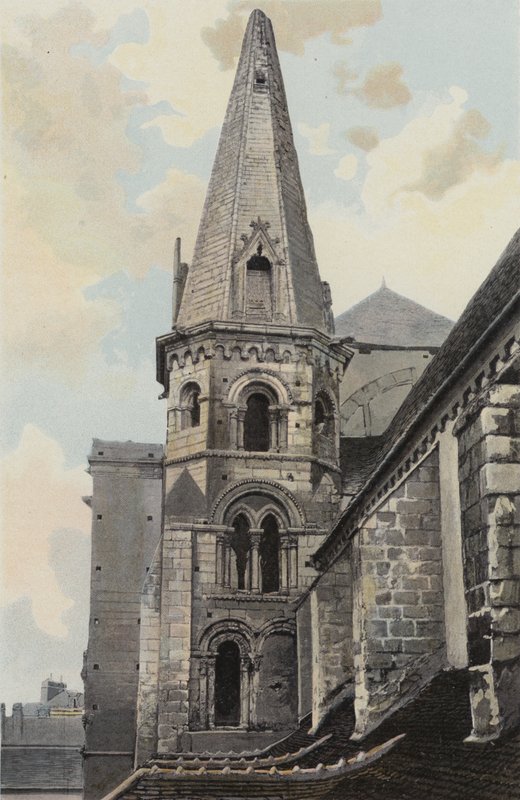 Auxerre, Église Saint-Eusèbe, vue N O (avant restauration) - French Photographer