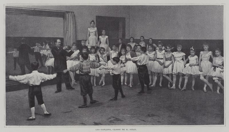 Garçons dans une classe de ballet - French Photographer