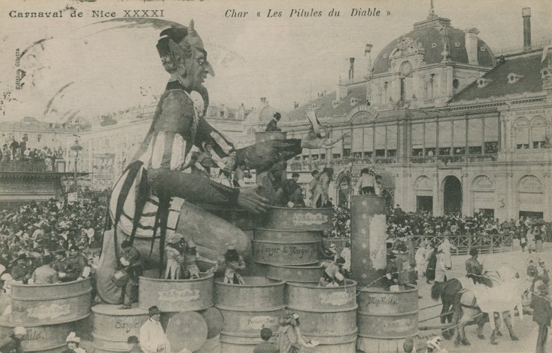 Carnaval de Nice, Char, Les Pilules du Diable - French Photographer