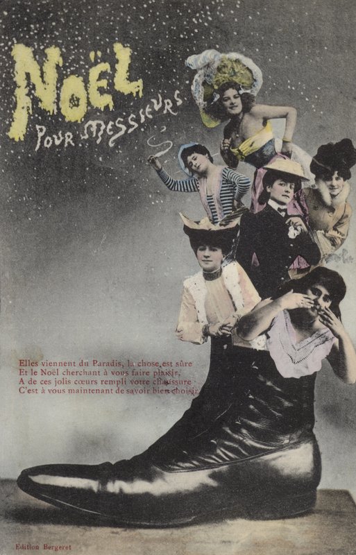 Carte de Noël avec des femmes dans une chaussure - French Photographer