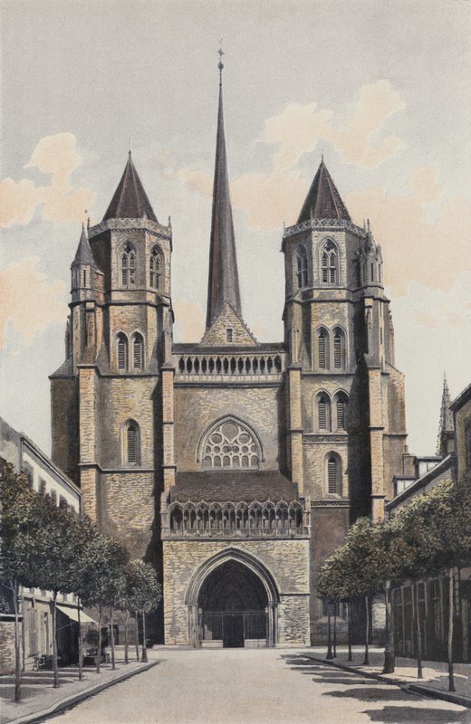 Dijon, Cathédrale Saint-Bénigne, Façade O - French Photographer