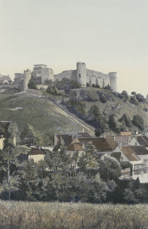 Druyes, Château, vue prise du lac - French Photographer