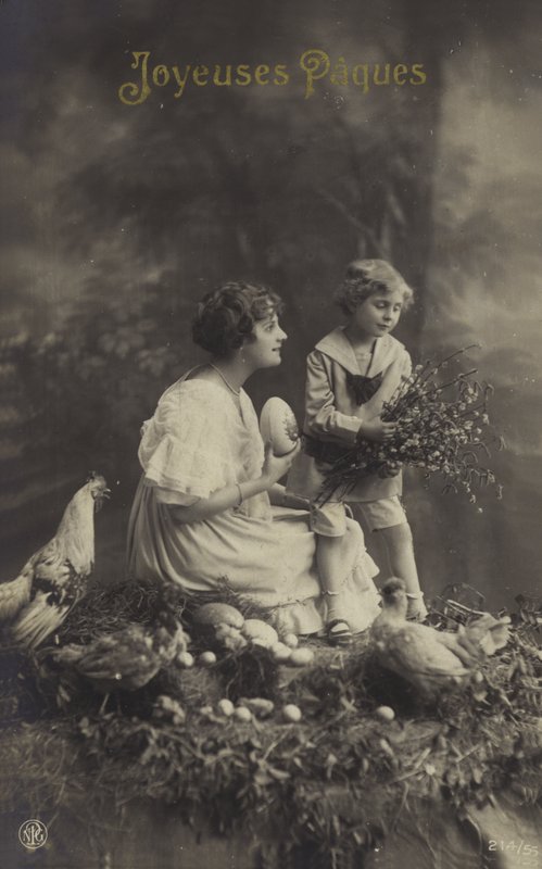 Carte de Pâques avec petit garçon - French Photographer