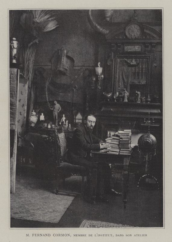 Peintre français Fernand Cormon dans son atelier - French Photographer