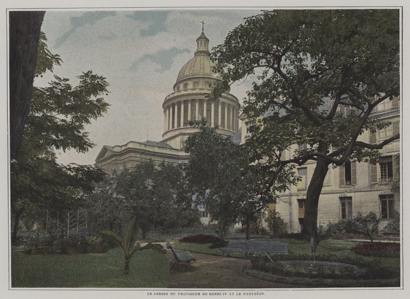 Jardin du directeur du Lycée Henri IV et le dôme du Panthéon, Paris - French Photographer