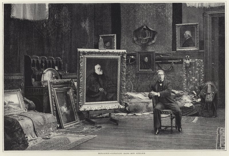 Jean-Joseph Benjamin-Constant dans son atelier - French Photographer