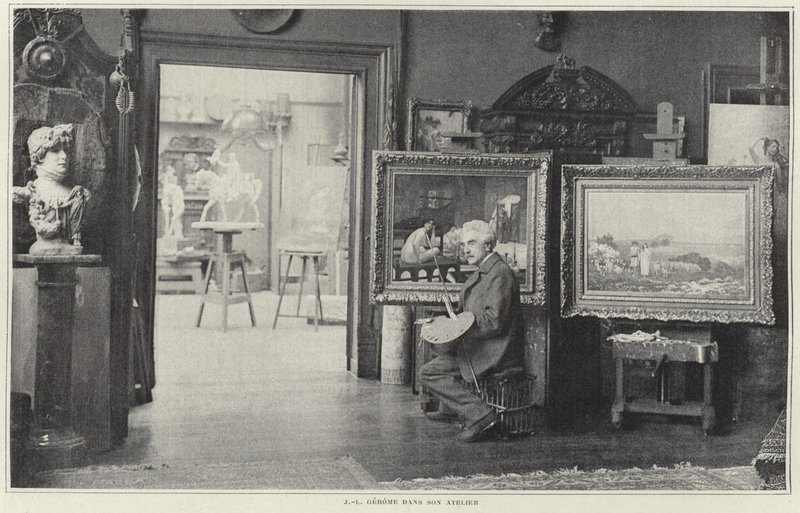 Jean-Léon Gérôme dans son atelier - French Photographer