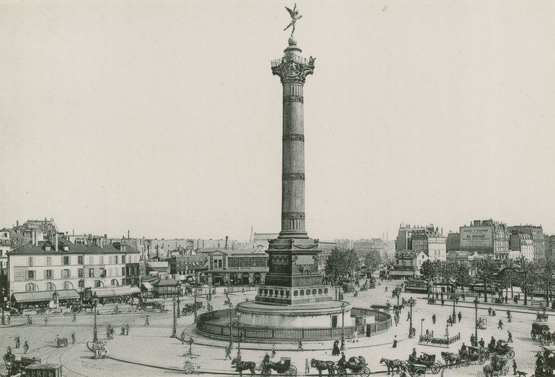 La Colonne de Juillet, Place de la Bastille (photogravure) - French Photographer