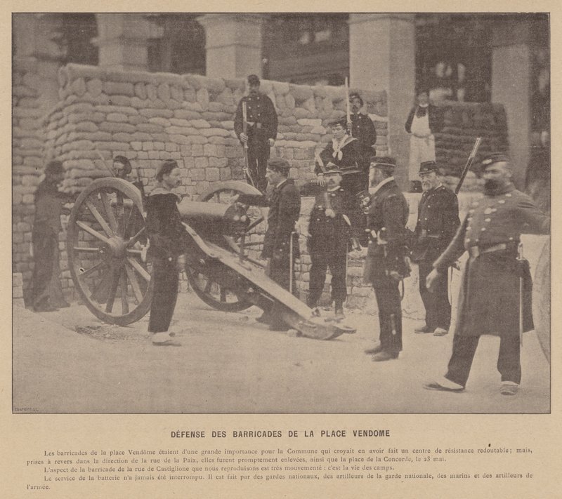 La Commune de Paris, Défense Des Barricades De La Place Vendôme - French Photographer
