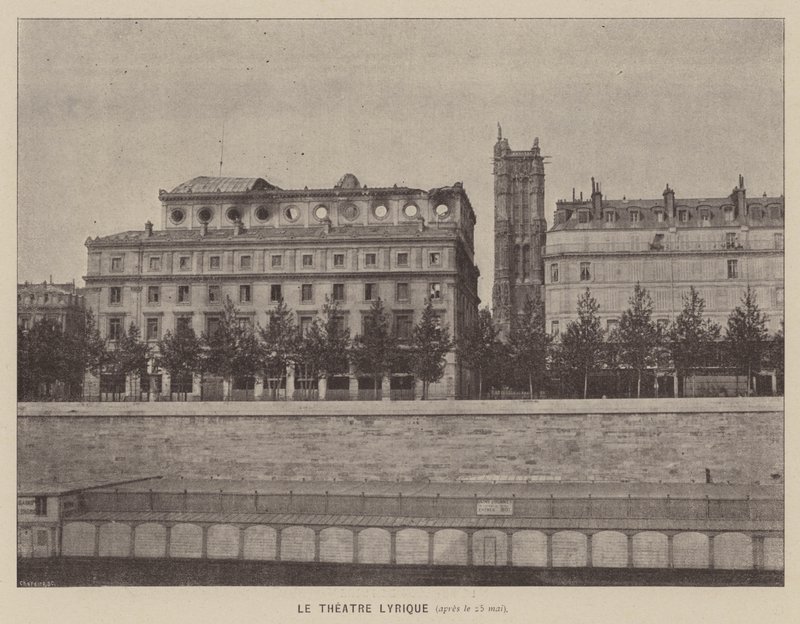 La Commune de Paris, théâtre lyrique, après le 25 mai - French Photographer