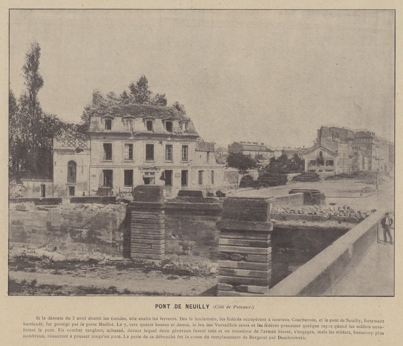 La Commune de Paris, Pont De Neuilly, Côté de Puteaux - French Photographer