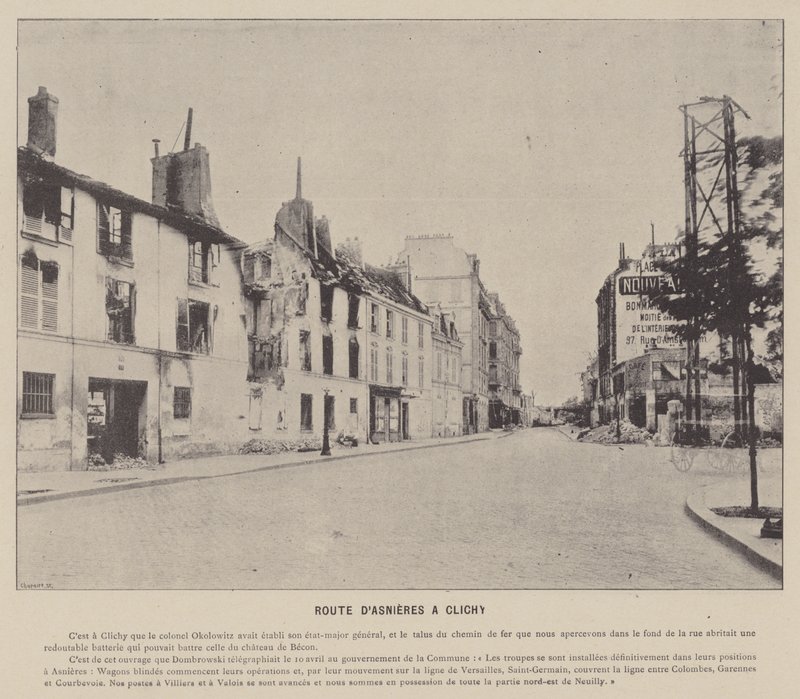 La Commune de Paris, Route d