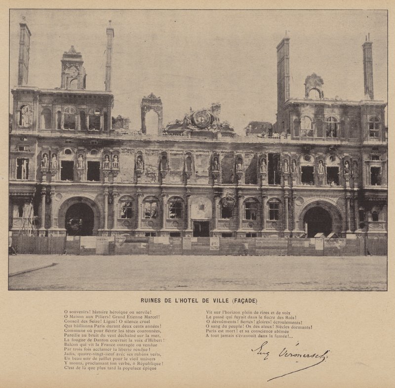 La Commune de Paris, Ruines de l
