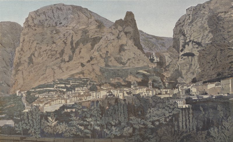 Moustiers-Sainte-Marie, Vue générale et Chapelle Notre-Dame de Beauvoir - French Photographer