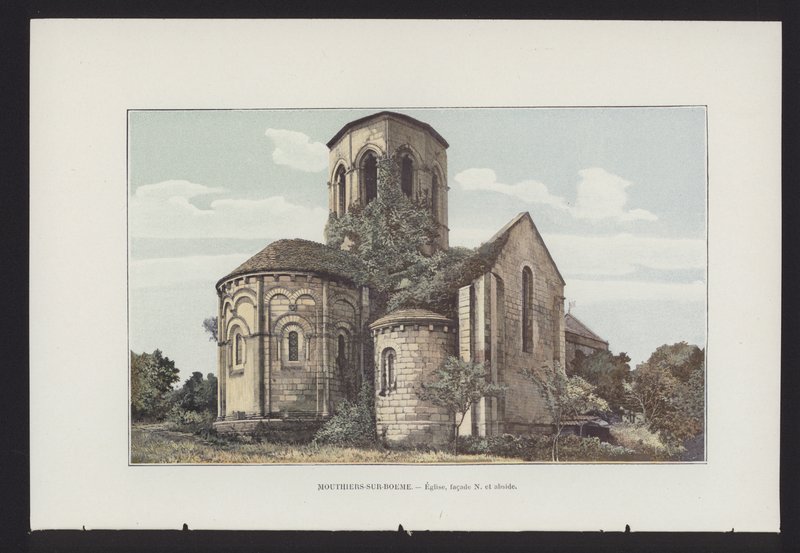 Mouthiers-sur-Boëme, Église, façade N et abside - French Photographer